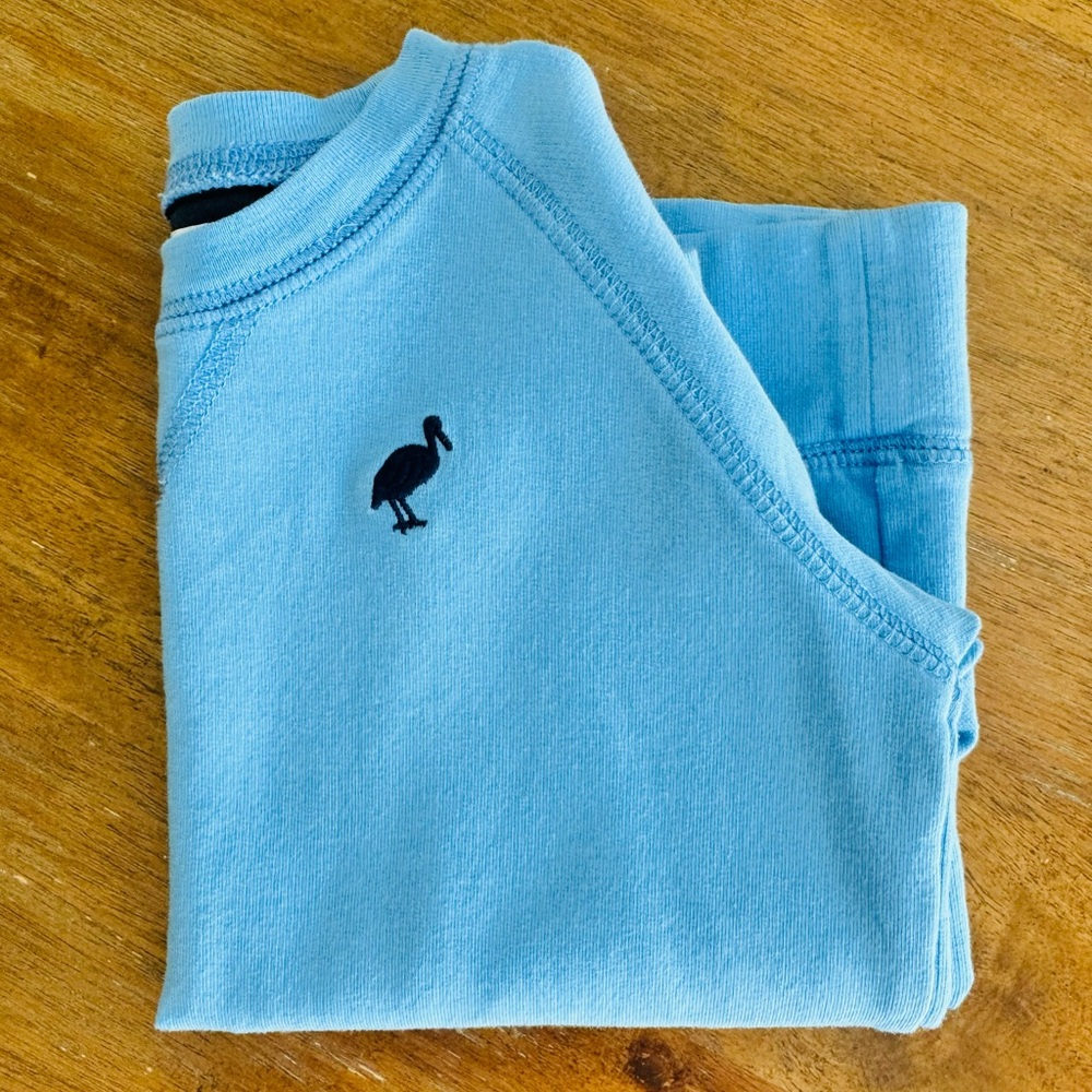 GUC. TBBC Cassidy Comfy Crew in Barbados Blue w/ Nantucket Navy Stork. Size 3T.